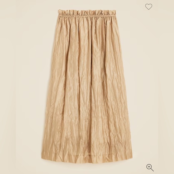 J. Crew Crinkled Gathered Waist Skirt Size M - Picture 3 of 8